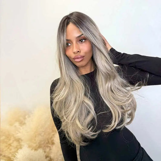 Amber - Syntet Lace Front Peruk (Mono Part) - Fairwithhair