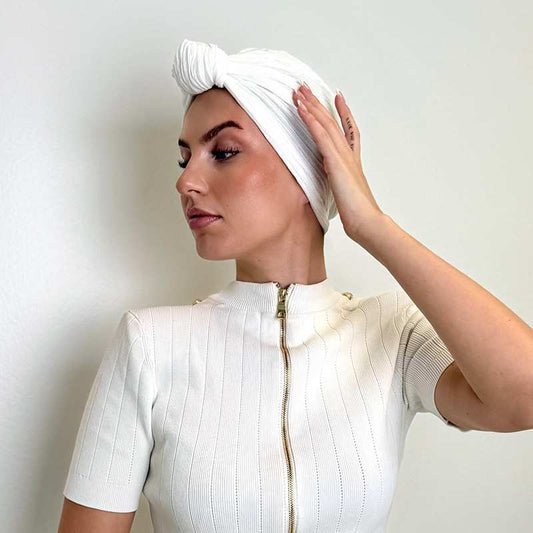 Turbante Tulip – cruzado en la parte delantera