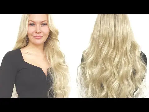 Isättning av keratin- och nail hair-slingor i salong - Fairwithhair