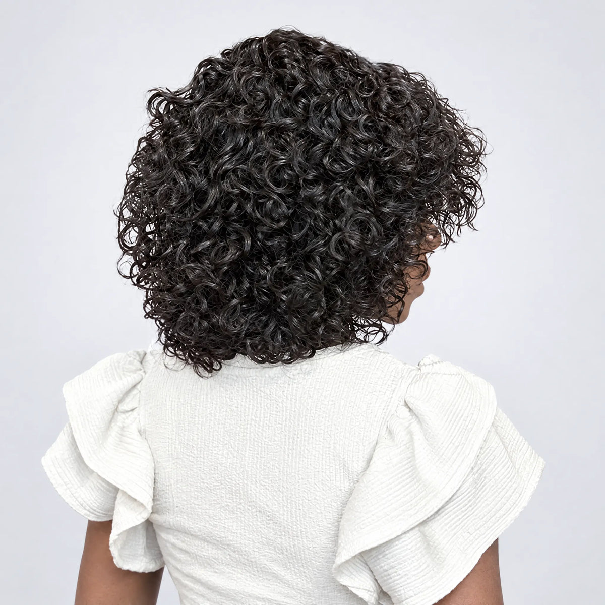 Classic Peruk Äkta Hår – Lockig Lugg, Klassisk Kupa