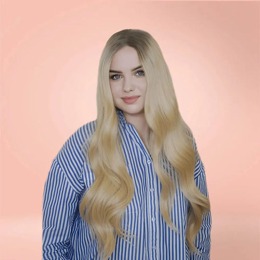 Ella - Värmetålig Syntetisk Lace Peruk - 70cm - Fairwithhair