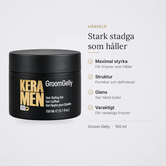 Groom Gelly: maximal styrka, struktur och glans för varaktiga frisyrer