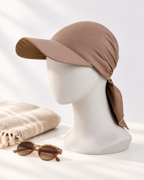 Turban med solskärm