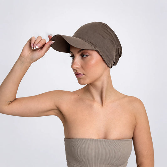 Turban Nora – mjuk turban med keps