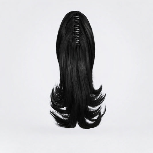 Vegan Ponytail – Kort Rak, färg 1B
