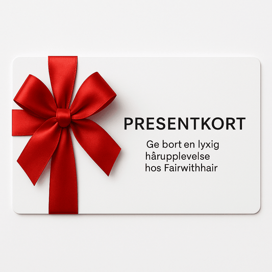 Julklapp 2025: Presentkort på Hårförlängning & Peruk 🎁 - Fairwithhair