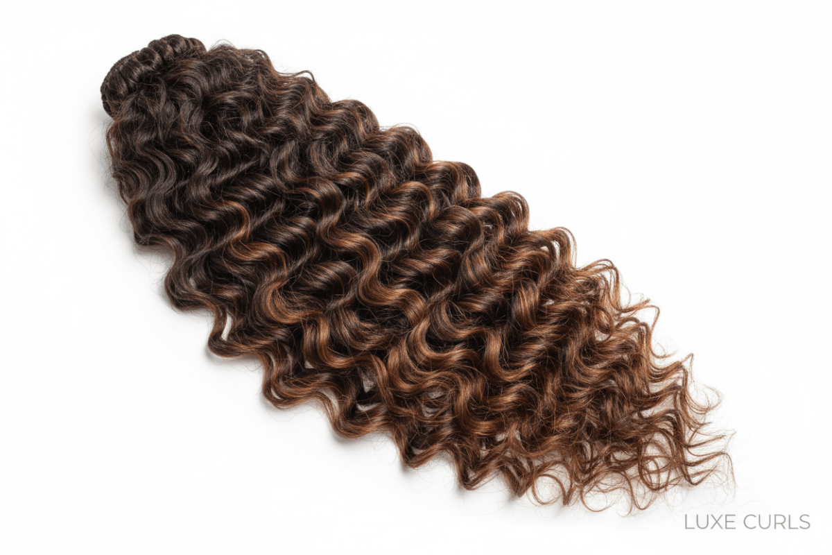 Lockigt löshår som smälter ihop med ditt eget hår - Fairwithhair