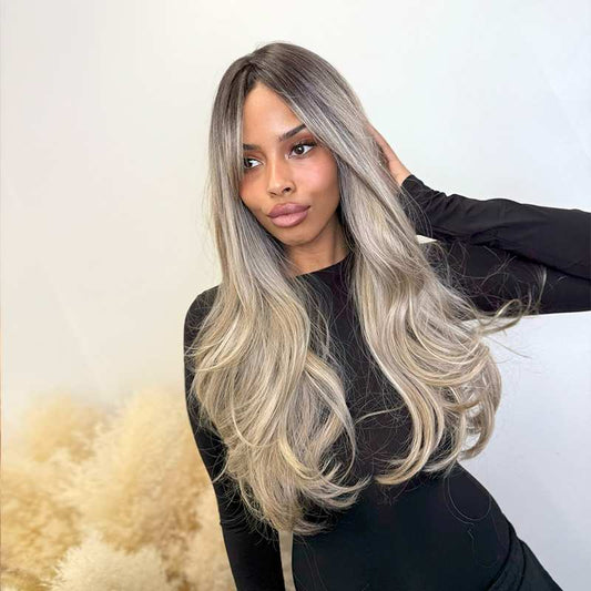 Amber - Syntet Lace Front Peruk (Mono Part)