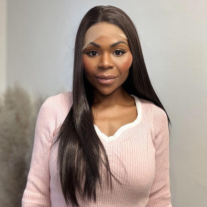 Isabella - Syntetisk Half Lace Peruk - 50cm