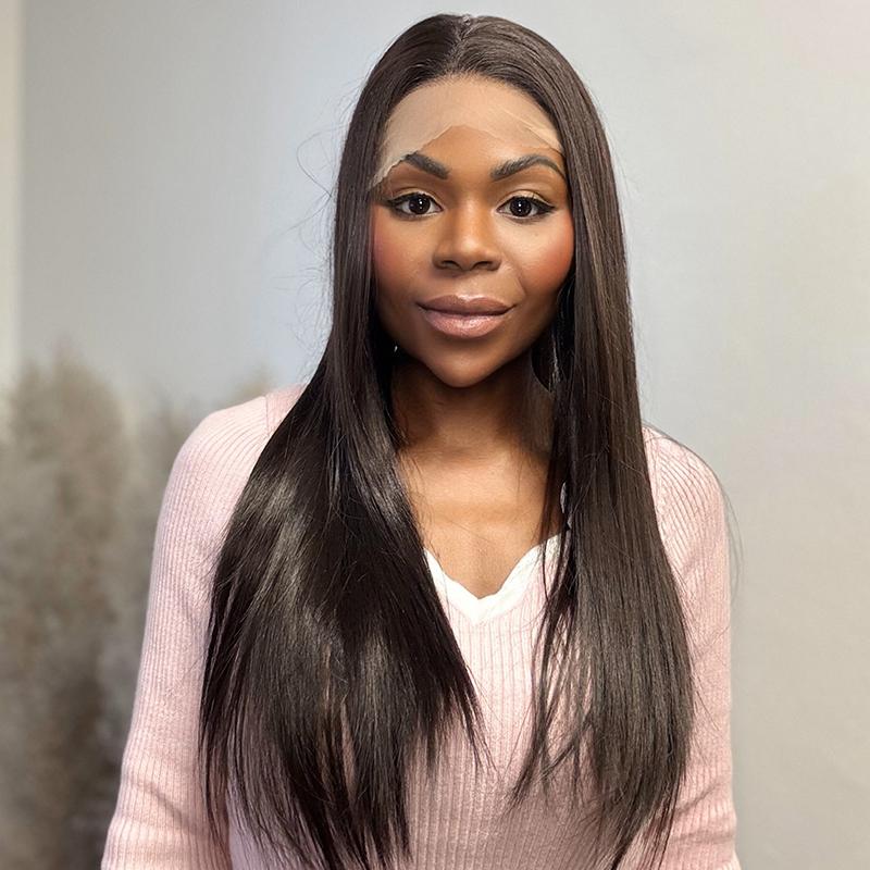 Isabella - Syntetisk Half Lace Peruk - 50cm