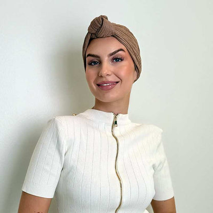 Turbante Tulip – cruzado en la parte delantera