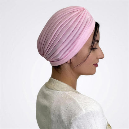Turban Ella i rosa bakifrån