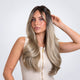 Even length with curtain bangs