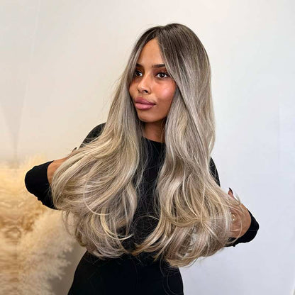 Amber - Syntet Lace Front Peruk (Mono Part) - Fairwithhair