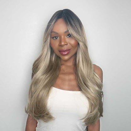 Amber - Syntet Lace Front Peruk (Mono Part) - Fairwithhair