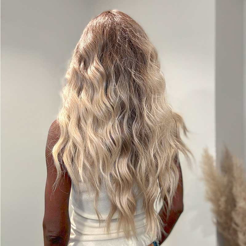 Angela - yntetisk Half Lace Peruk - 50cm - Fairwithhair