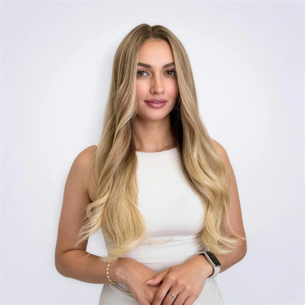Luxury Peruk Äkta Hår – Belle, Lace Front Plus