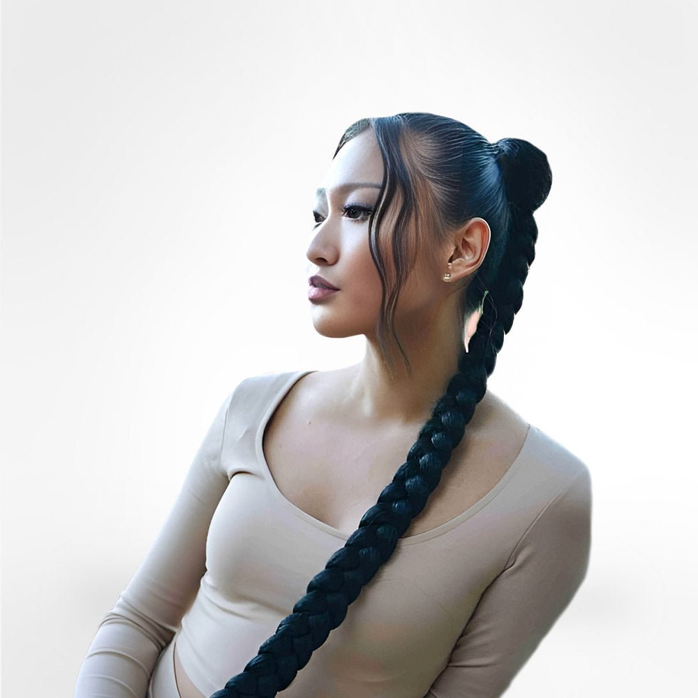 Boxbraid ponytail - 80 cm - Dragsnöre - Fairwithhair