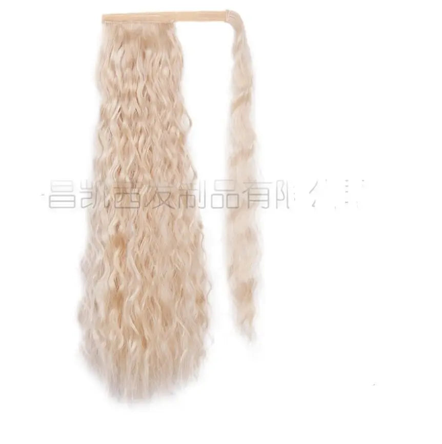 Vegan Ponytail – Chic, lockig, ljusblond