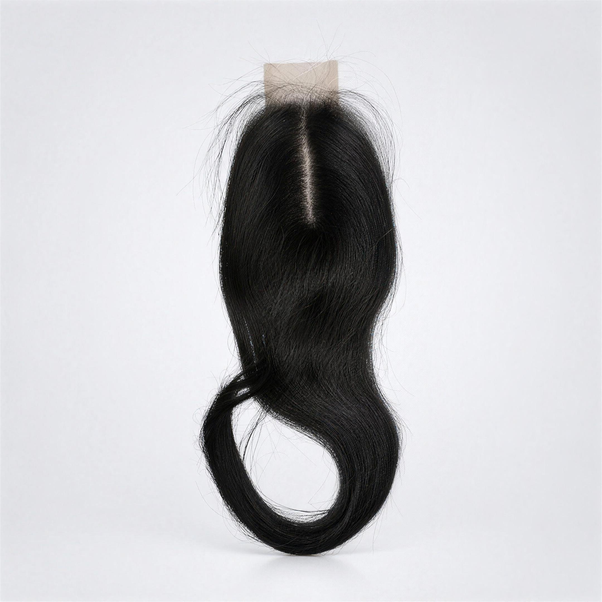 Classic Lace Closure – Rak & Vågig – 6x2, textur Rak, färg 1B, framsida