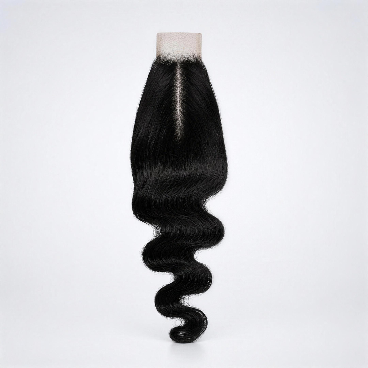 Classic Lace Closure – Rak & Vågig – 6x2, textur Vågig, färg 1B, framsida