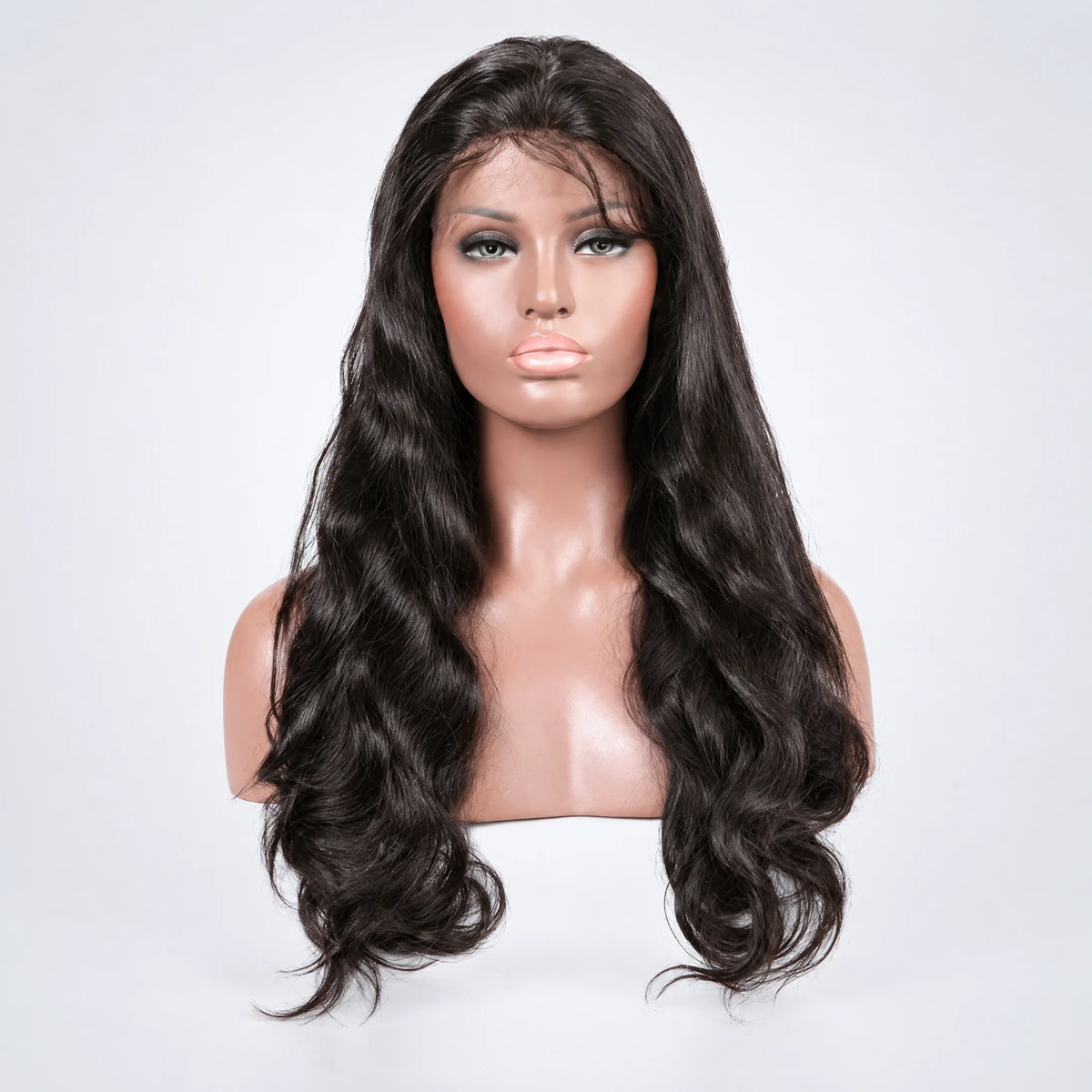 Classic Peruk Äkta Hår – Vågig, Lace Frontal
