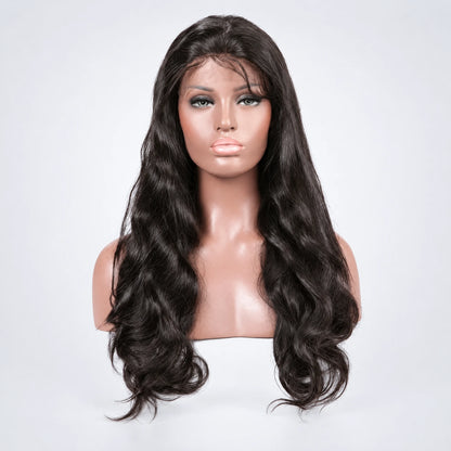 Classic Peruk Äkta Hår – Vågig, Lace Frontal