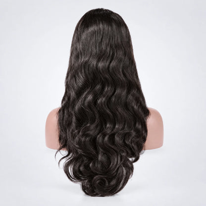 Classic Peruk Äkta Hår – Vågig, Lace Frontal