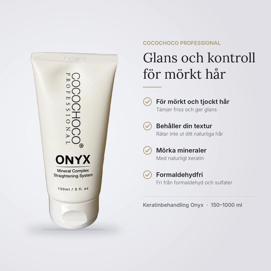 Cocochoco Keratinbehandling Onyx – glans och kontroll för mörkt hår