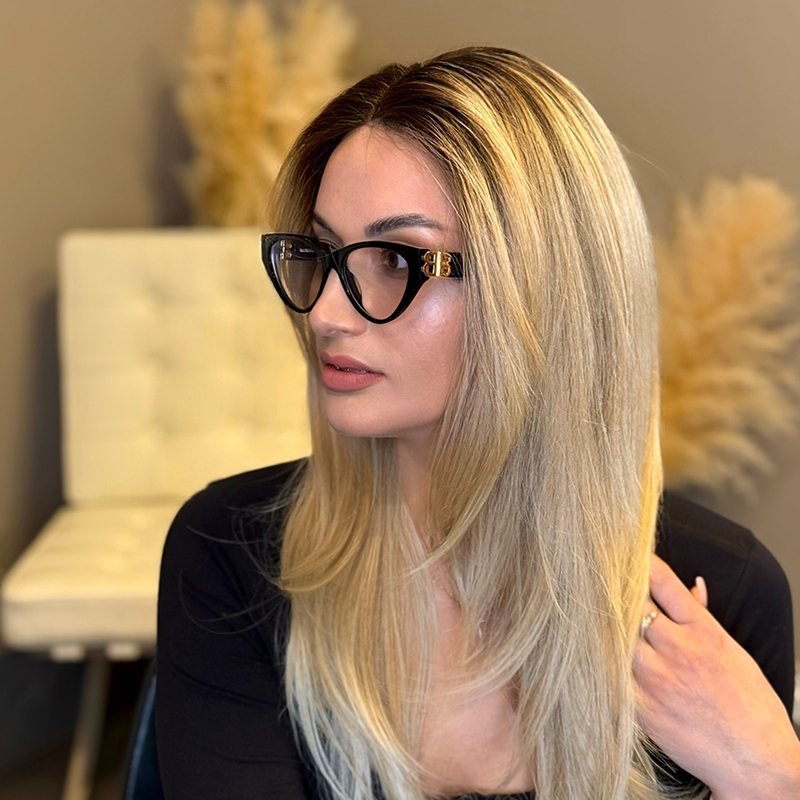 Courtney - Syntet Lace Front Peruk (Mono Part) - Fairwithhair