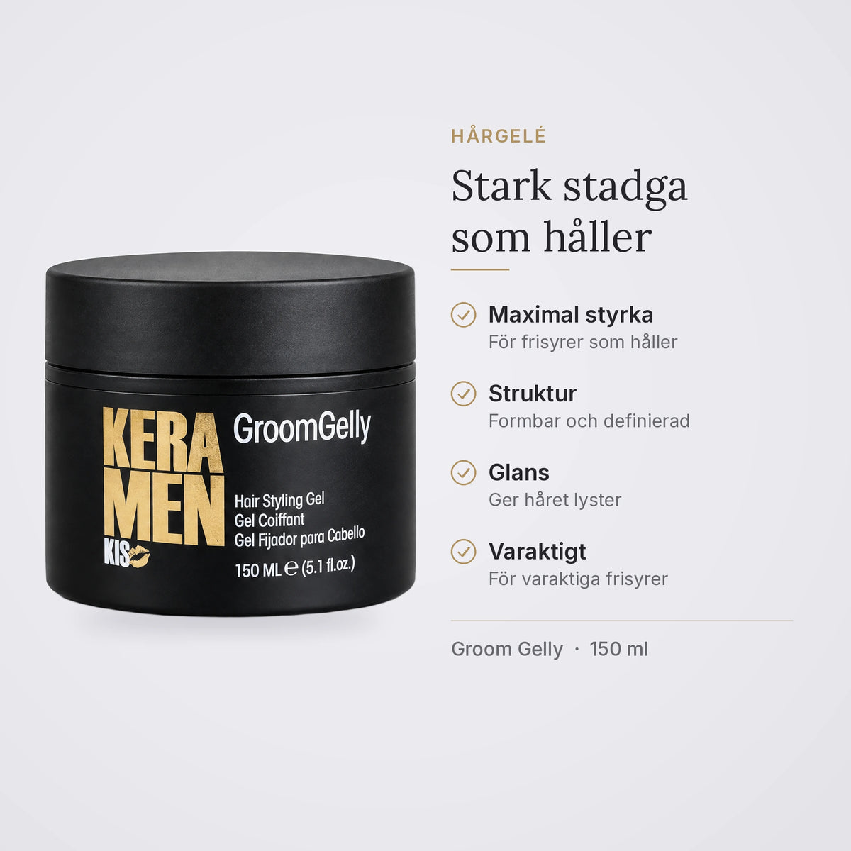 Groom Gelly: maximal styrka, struktur och glans för varaktiga frisyrer