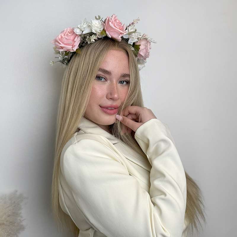 Hårkrans Blomsterlyx Midsommar - Fairwithhair
