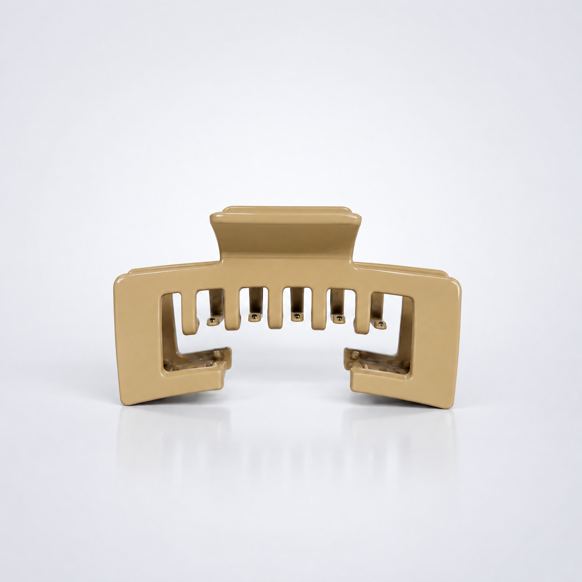 Hårklämma Peruk i färgen Beige, annan vinkel