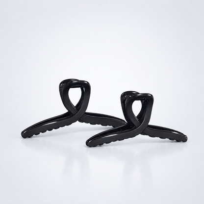 Hårklämma Stilren i 1 Jet Black, L och XL tillsammans