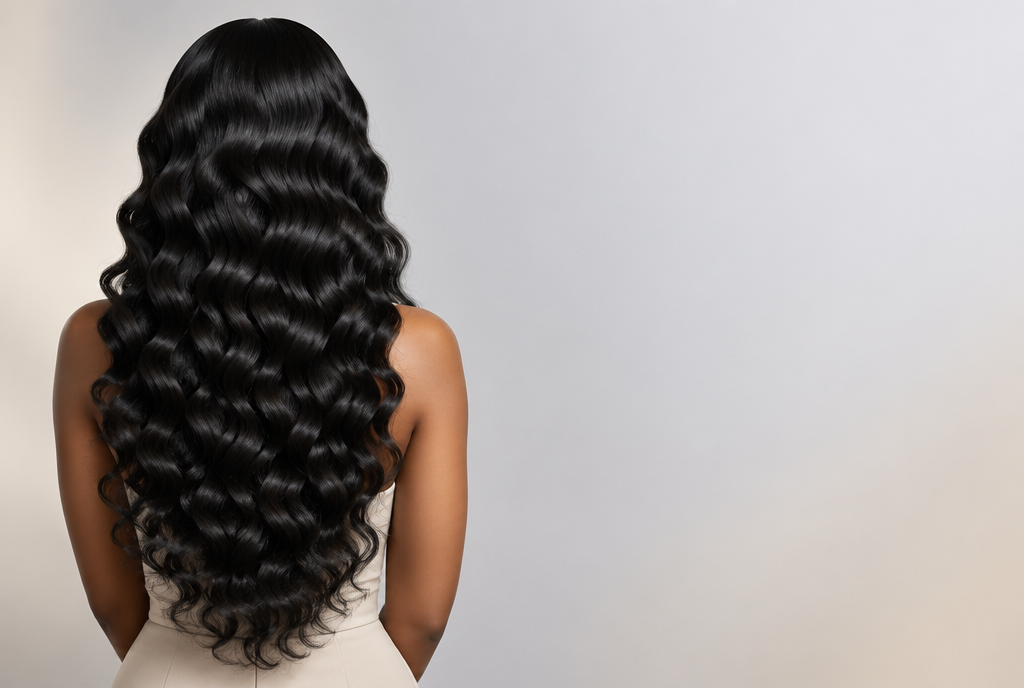 Krulligt löshår Deep Wave i äkta hår – djupa lockar