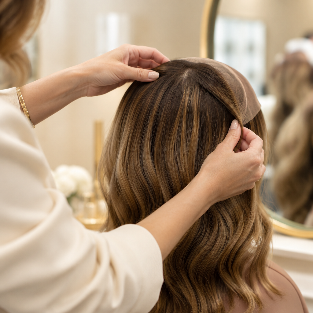 Lär dig sätta på din peruk - Fairwithhair