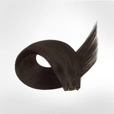 Luxuriöses, glattes, unsichtbares Haarband mit Tressen (Haarteile mit Tressen), 40 cm bis 70 cm