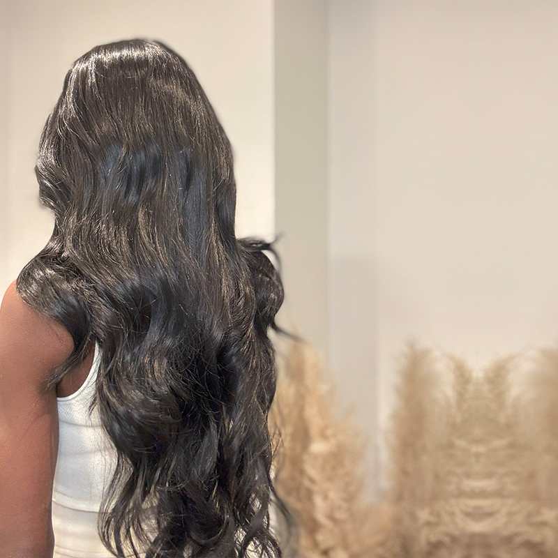 Jessica - Syntetisk Half Lace Peruk - 70cm - Fairwithhair