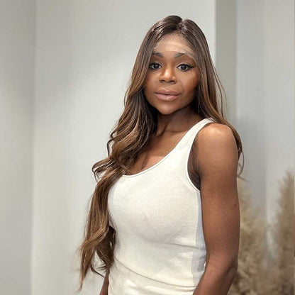 Jessica - Syntetisk Half Lace Peruk - 70cm - Fairwithhair