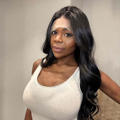 Jessica - Syntetisk Half Lace Peruk - 70cm - Fairwithhair