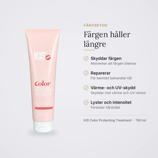 KIS Color Protecting Treatment: skyddar färgen, reparerar kemiskt behandlat hår, skydd mot värme och UV