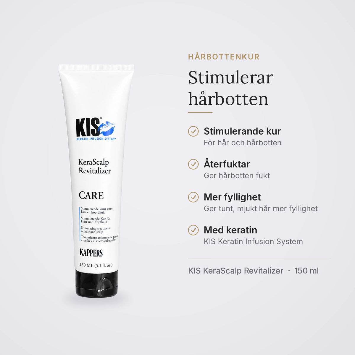 KIS KeraScalp Revitalizer: stimulerande och återfuktande kur för hårbotten, ger tunt hår mer fyllighet