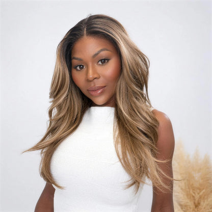 Luna Vegan Syntetisk Peruk – Lace Front Plus – R1B/6