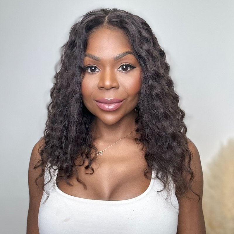 Luxury KRULLIG Lace Peruk Äkta Hår - Fairwithhair