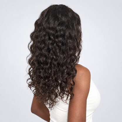 Luxury Peruk Äkta Hår – Lockig, Lace Closure