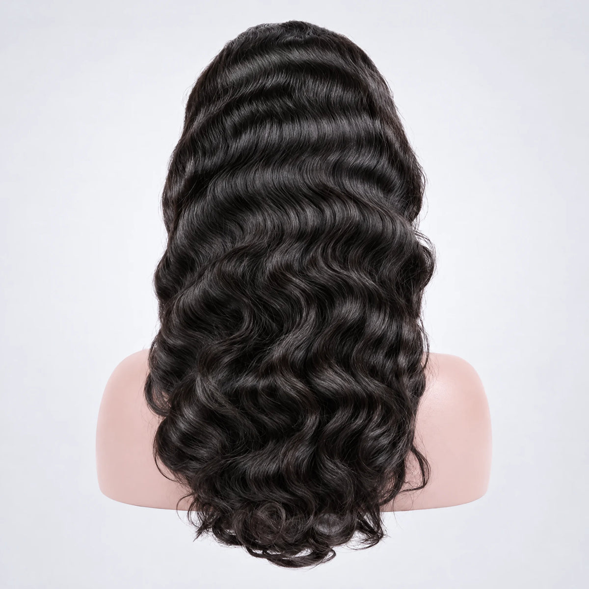 Luxury Peruk Äkta Hår – Vågig, Full Lace