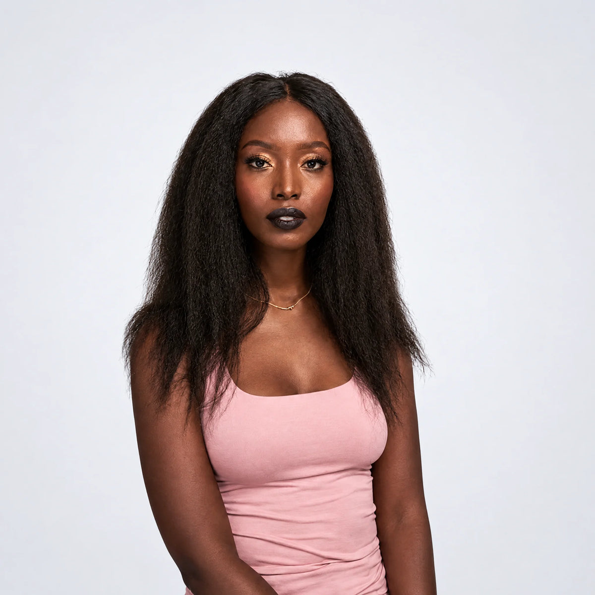 Luxury Peruk Äkta Hår – Yaki, Lace Closure