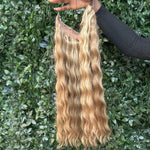 Luxury Vågig Halo Extensions - Fairwithhair