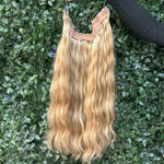 Luxury Vågig Halo Extensions - Fairwithhair