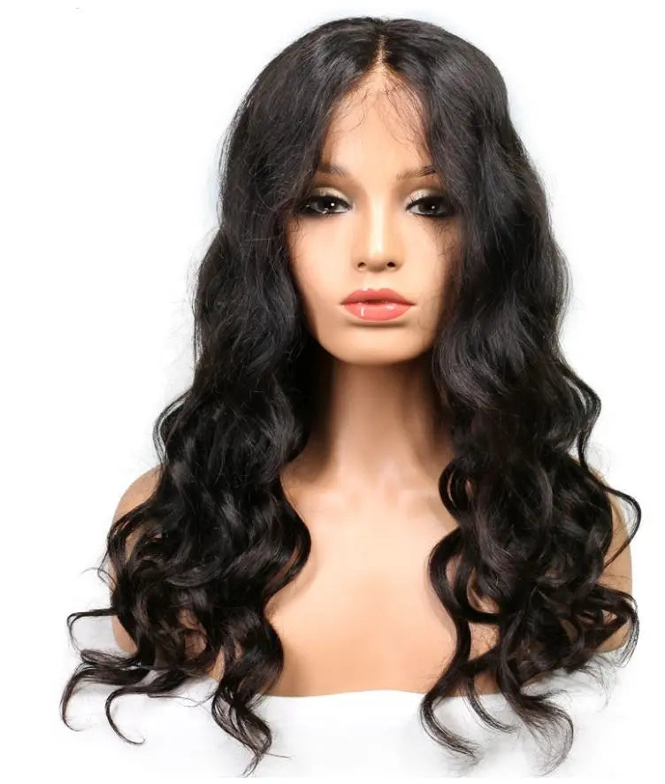 Luxury Vågig Lace Peruk äkta hår - Fairwithhair
